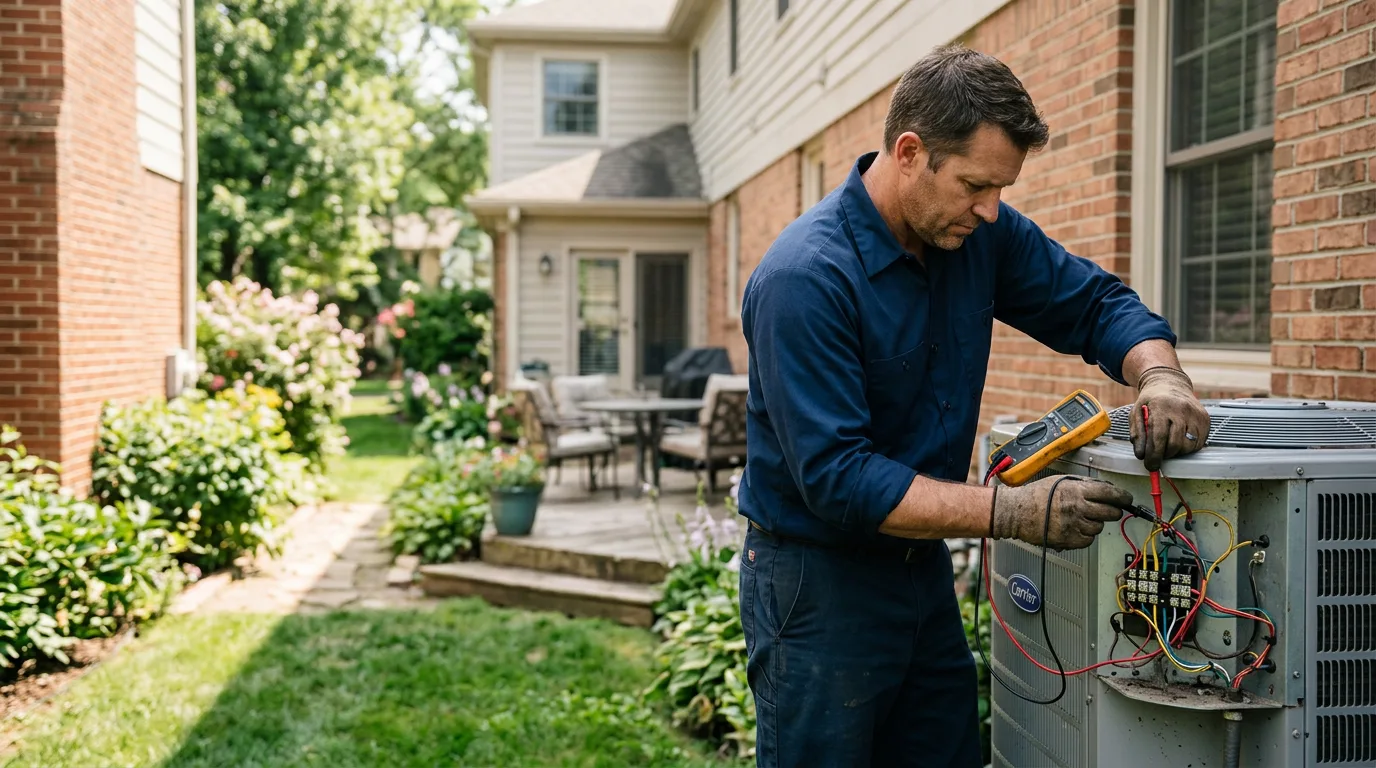 HVAC technician working near Ohiopyle, PA